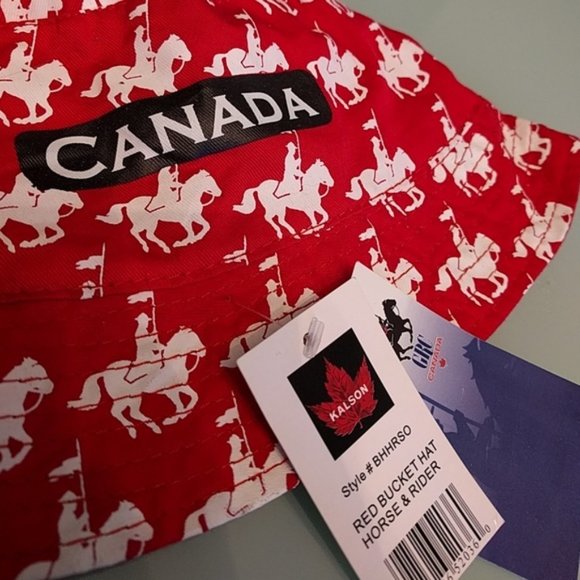 KALSON KIDS SUMMER BUCKET HAT CANADIAN CANADA MOUNTIES EH! - Picture 2 of 3
